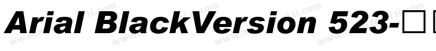 Arial BlackVersion 523字体转换